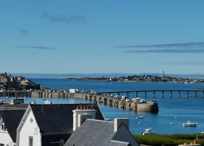 Studio vue mer roscoff et île de batz